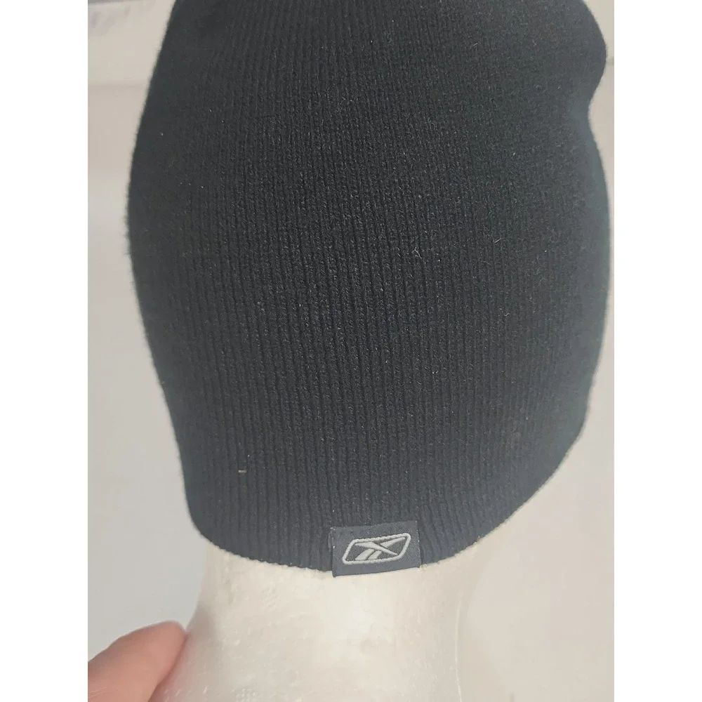 San Antonio Spurs Reebok Black Knit Beanie Hat One Size NWT Deadstock Vintage